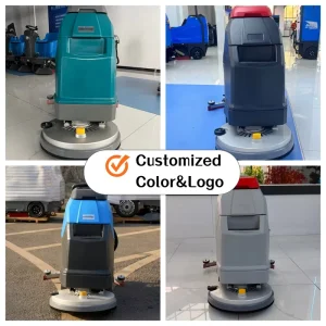 Industrial Walk Behind Floor Scrubber Manual Hand Push Sweeping Machine for Small Store & Hard Floor Scrubber