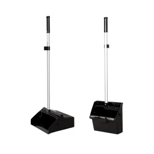 Industrial Windproof Lobby Dustpan and Broom Set with Long Handles