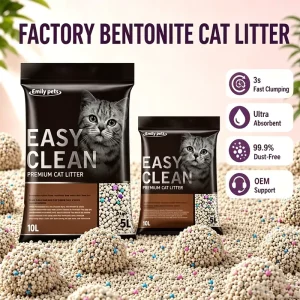 Instant Absorption Arena Para Gatos Natural Mineral Bentonite Granule Overnight Odor Control Hygienic for High Traffic Homes