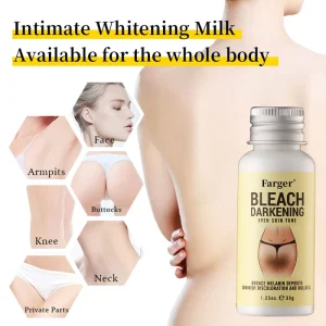 Intimate Whitening Cream and Body Bleach Lotion for Underarm and Bikini Areas