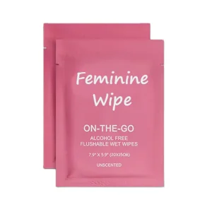 Intimate Wipes Individually Packed Feminine Flushable Wipes Ph Balanced Travel Size Pack Oem Private Label