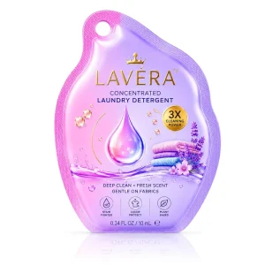 Irregular Shape Die Cut Sachet 10ml Aluminum Foil Hang Hole Embossed OEM Laundry Detergent Liquid Soap Single Use Packaging Bag