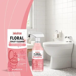 JAKEHOE Hot Selling Bathroom Toilet Cleaning with Long lasting Fragrance Odor Stain Removal Floral Scented Toilet Cleaner