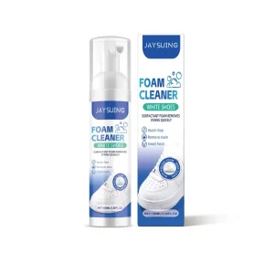 JAYSUING White Shoe Foam Cleaner Liquid Sneaker Stain Remover and Shoe Surface Cleanser No Water Wash for Apparel Detergent