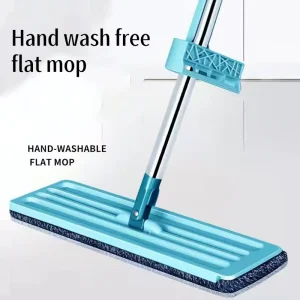 JIUYI Hand Wash Free Lazy Mop 35cm Large Panel Mop for Both Dry and Wet Use Flat Mop for Household Use