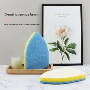 JLY Manufacturer Supplied Ningbo Cleaning Sponge Brush Dishwashing Magic Eraser Double Sided Colorful Scouring Pad Kitchen