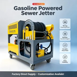 JZC 200BAR Pipeline High Pressure Cleaning Machine 60L High Pressure Water Jet Sewage Cleaning Machine