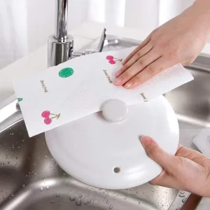 Jacquard Printed Disposable Kitchen Cloths Thickened & Absorbent Dishcloths