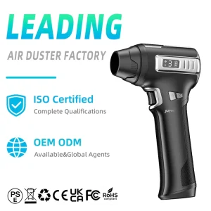 Jarvis Electric All purpose Cordless Air Duster 3 Different Nozzles High Speed Dust Cleaning Blower Electronics Maintenance 60+