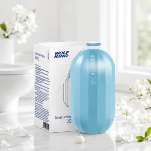 Jasmine Scent Toilet Cleaner Gel Magic Box Solid Deodorizing Toilet Detergent 250g Blue