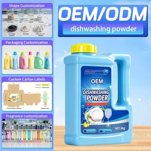 Joya Food Grade Lemon Scent Dishwashing Soap Powder 5% 15% Active Ingredients Disposable Tableware Cleaning Product