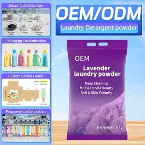 Joya Laundry Powder 5kg Packs Custom Oil Stain Removal Lavender Detergent Longlasting Fragrance Phosphate free Cleaning Products