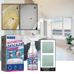 Jue Fish High Quality Descaler Cleaner Spray Multipurpose Bathroom Detergent for Shower Room Glass Scale Bathtub Stain