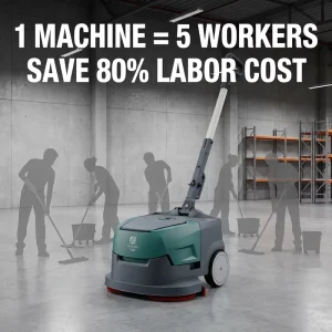 K1 Mini Tile and Hardwood Floor Cleaning Machine with Electric Floor Scrubber Dryer and Mop