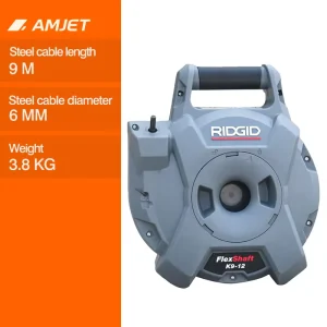 K9-12 Pipe Cleaning Machine with 9m Cable for Kitchen Grease and Plumbing Blockages