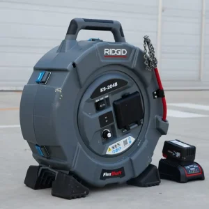 K9-204B Flexible Sewer Drain Cleaning Machine with 21.3m Cable, Chain Knocker and Root Cutter