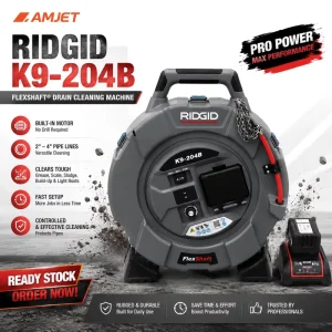 K9 204B Flexshaft Drain Cleaning Machine for 2-8 in Pipes