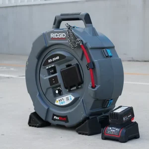 K9-204B Pipeline Flex Shaft Drain Cleaning Machine, 21m, 3-Chain Hydro Jetting for Sewer Pipes
