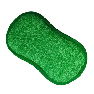 KDIJET High 16x9x2cm Eco friendly Scouring Pad for Kitchen Oekotex Double side Microfiber Cleaning Sponge Water Absorption