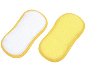 KDIJET High Quality Multi color Microfiber Cleaning Sponge Dishwashing Kitchen Scouring Pad Super Absorbent 250% 500% 19x9x2cm
