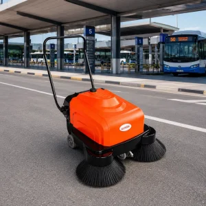 KDS-S3 Compact Electric Walk-Behind Floor Sweeper for Indoor and Outdoor Use