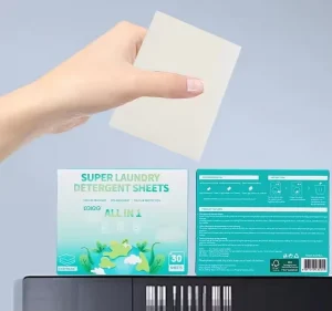 KELEE Laundry Detergent Sheets Laundry Strips Essential Series Gentle on Hand and Clothes All Laundry Detergent Sheet