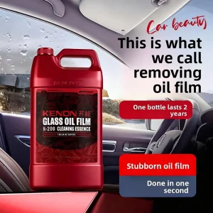 KENON Car Glass Oil Film Remover Concentrated pH Neutral Formula Fine Scratch Improvement Windshield Cleaner Stain Removal