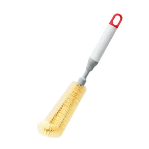 KOOCCA Stream Cleaning Brush Plastic Free Plastic Handle Microfiber Wide Mouth Narrow Neck Water Bottle Glass Cup Brush