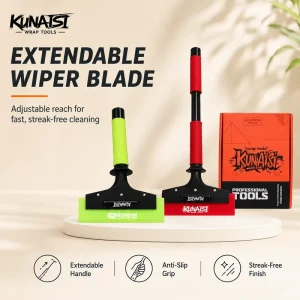 KUNAISI Long Handle Short Handle Rubber Squeegee Windshield Water Remover Wiper for Car Window Tint PPF Vinyl Film Installation