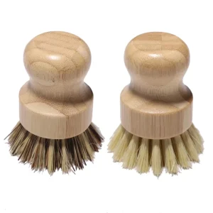 Kitchen Bamboo Dish Cleaning Brush with Wooden Handle and PP Bristles