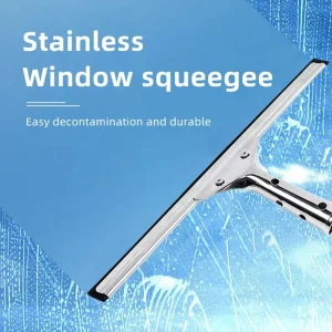 Kitchen Car Window Cleaning 8 Inch Floor Squeegee with Rubber Telescopic Handle Shower Window Cleaning Tool