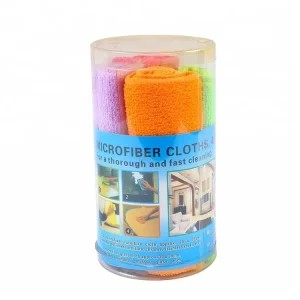 Kitchen Cleaning Cloth 4 Pieces Cloth Cleaning Tools Microfiber Red Yellow Blue Green Polyester Towel