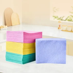 Kitchen Cleaning Cloth Reusable Efficient Cleaning Multi Purpose Non Woven Clean Dish Wipes Cloth Swedish Reusable Dishcloth