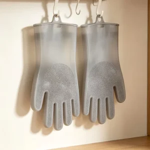 Kitchen Cleaning Household Non-Slip Silicone Dishwashing Gloves