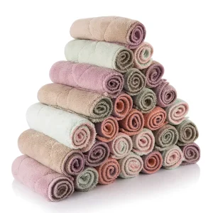 Kitchen Cleaning Products Household Fish Scale Cloth Clothes Cleaning Cloth Wine Glass Polishing Microfiber Towels Cloth