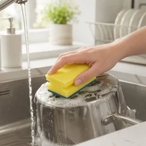 Kitchen Cleaning Sponge Non scratch Double Sided Heavy Duty Thick Super Water Absorption for Household Scouring Pads Dish