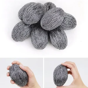 Kitchen Cleaning Stainless Steel Scourer Dish Washing Non Damaging Sponges Scouring Pads for Pots