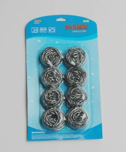 Kitchen Cleaning Stainless Steel Wire Sponge Scourer Premium Sponges & Scouring Pads