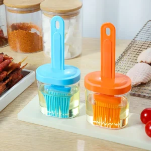 Kitchen Cooking Oil Brush Bottle Integrated Oil Brush Bottle Household Oil Brush for Kitchen Baking and Barbecue Use