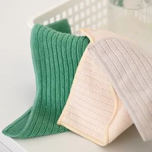 Kitchen Dish Rags Quick Drying Kitchen Towels Solid Color Microfiber Dish Cloths for Washing Dishes
