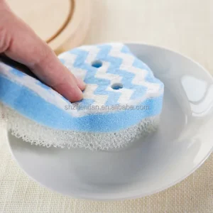 Kitchen Dish Sponge Scouring Pad Cleaning Brush Scrubber
