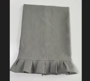 Kitchen Dish Towel with Ruffle Hem Design for Kitchen Decoration Super Absorbent 100% Natural Cotton