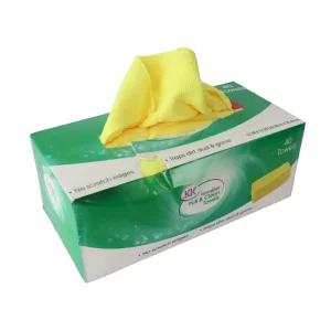 Kitchen Dish Washing Disposable Wash Towel Reusable Decimation Rag Microfiber Cleaning Cloth in a Box