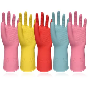 Kitchen Dishwashing and Gardening Rubber Cleaning Gloves Reusable Water-Resistant G25-36