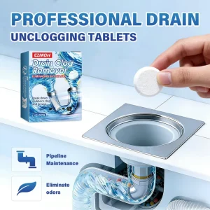 Kitchen Drain Clearing Tablets Clog-Preventing Deodorizing Floor Drain Effervescent Tablets