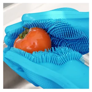 Kitchen Household Washing and Cleaning Heat Resistant Silicone Gloves