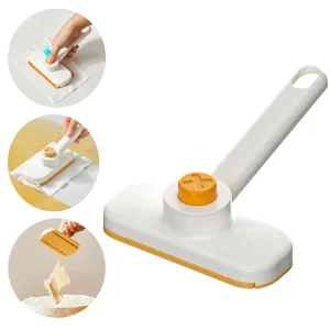 Kitchen Replaceable Rag Cleaning Cloth Face Towel Cleaner Wiping Brush Ergonomic Scouring Grease Shower Carpet Bathtub Scrubber