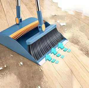 Kitchen Room Office Lobby Floor Broom With Dustpan Combo Set Dust Pan and Brush Set Long Handle Broom and Dustpan Set