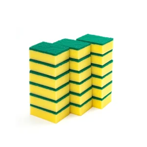 Kitchen Scouring Pad Scrubber Sponge Double-Sided Household Cleaning Sponge
