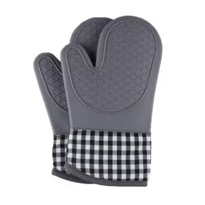 Kitchen Silicone Baking Mitts BBQ Heat-Resistant Household Oven Glove